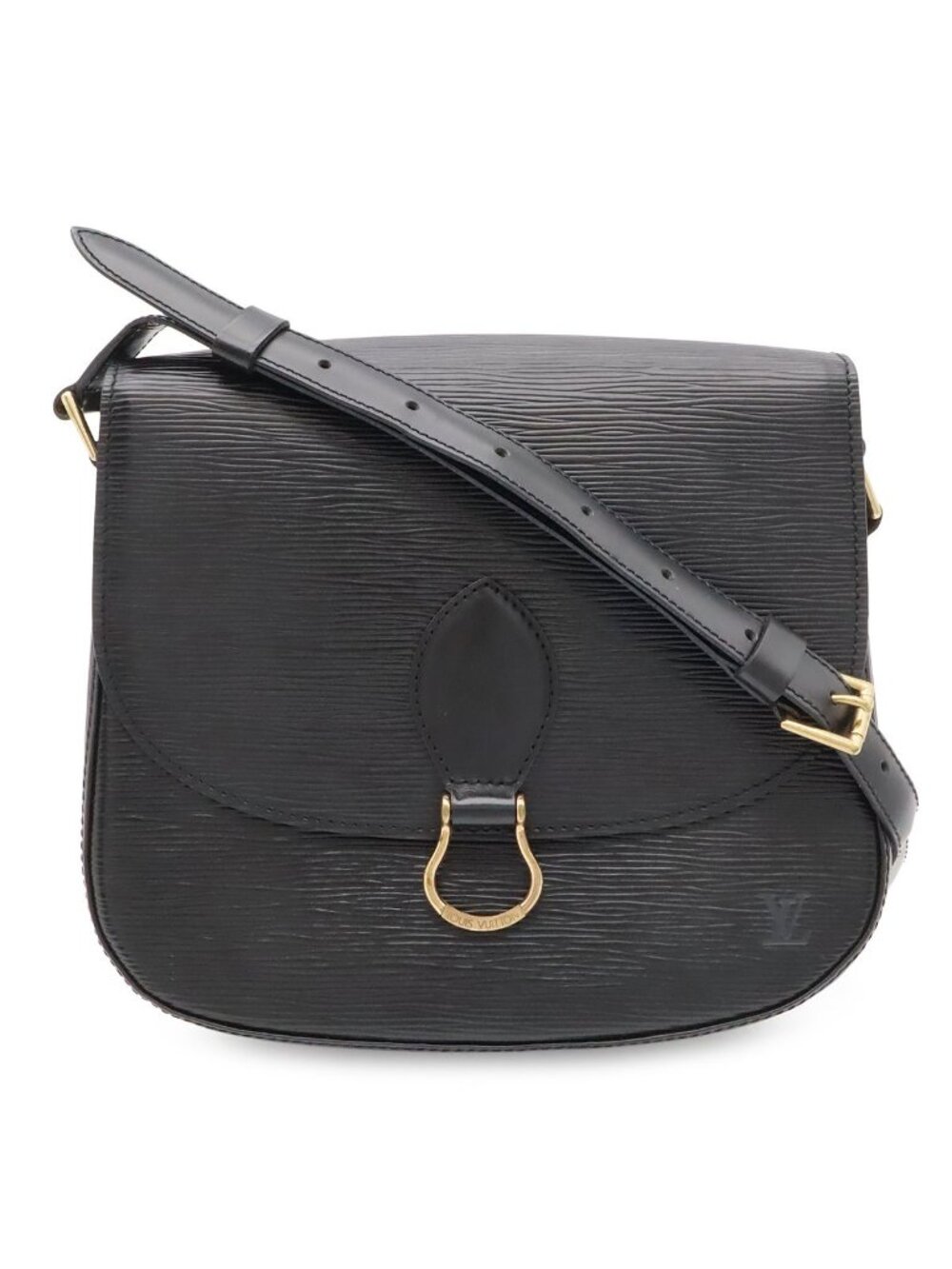 Louis Vuitton Epi Saint-cloud Shoulder Bag Pochette Crossbody Leather Noir